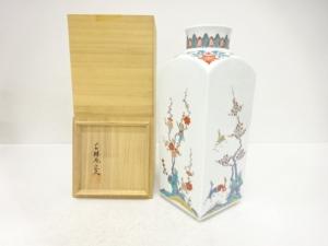 古琳庵造　錦　麦四季紋図　壷